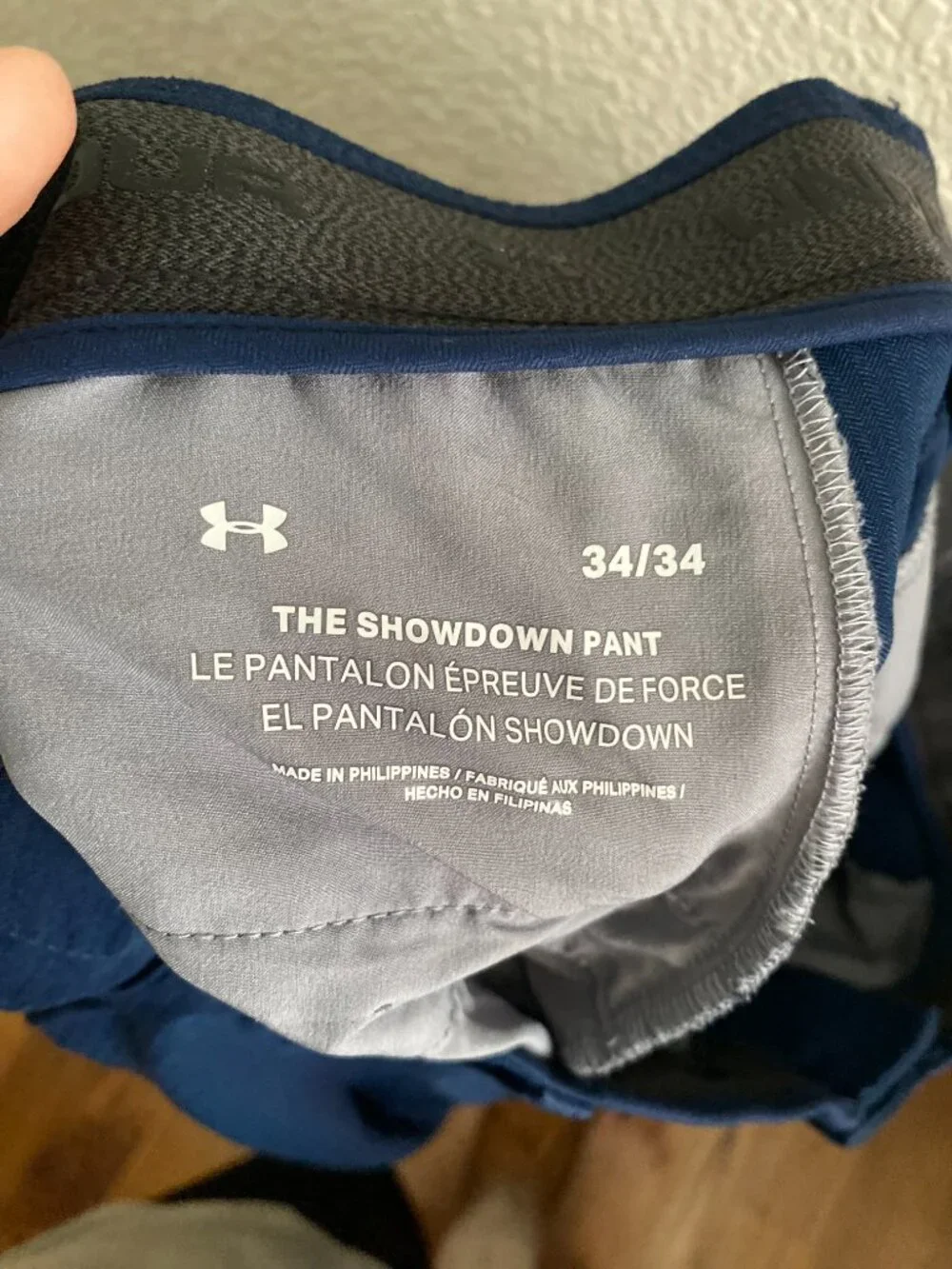 Under Armour The Showdown Tapered Leg Golf Pants 34 x 33.5 Dark Blue Golfing